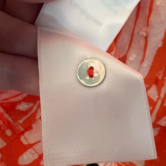 FARM Rio Orange Toucan Floral Pullover Embroidered Blouse – Size Large - Picture 11 of 15